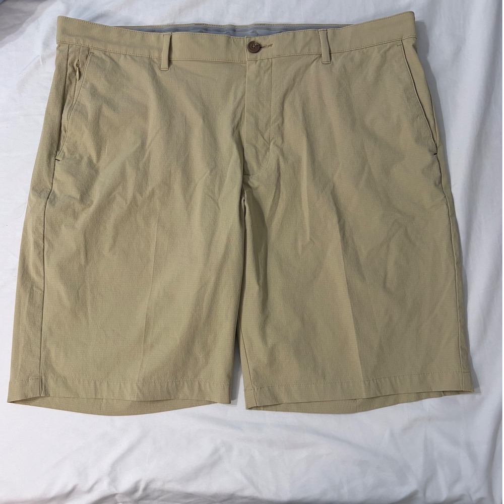 Tommy Bahama Boracay Khaki Tan Performance Shorts Mens 40 Stretch Golf Travel